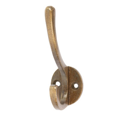 Hammer & Tongs - Hat & Coat Hook - W25mm x H80mm - Brass