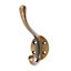 Hammer & Tongs - Hat & Coat Hook - W40mm x H105mm - Brass