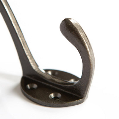 Hammer & Tongs Hat & Coat Hook - W40mm x H105mm - Raw
