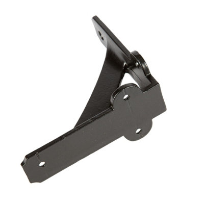 Hammer & Tongs Iron Shelf Bracket - D100mm - Black - Pack of 2