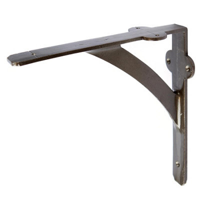 Hammer & Tongs Iron Shelf Bracket - D205mm - Raw