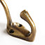 Hammer & Tongs - Narrow Hat & Coat Hook - W25mm x H80mm - Brass