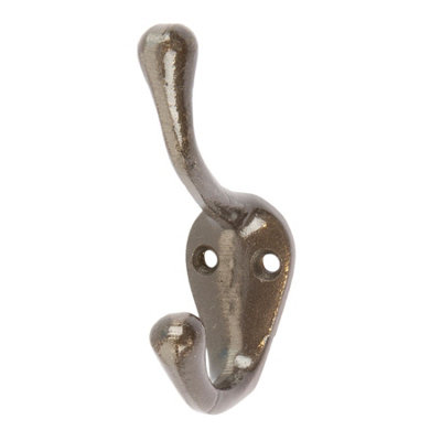 Hammer & Tongs - Narrow Hat & Coat Hook - W25mm x H80mm - Raw