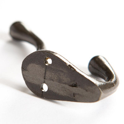 Hammer & Tongs Narrow Hat & Coat Hook - W25mm x H80mm - Raw