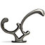 Hammer & Tongs - Ornamental Hat & Coat Hook - W30mm x H130mm - Black