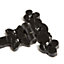 Hammer & Tongs Ornate T-Hinge - W155mm - Black - Pack of 2