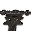 Hammer & Tongs - Ornate T-Hinge - W230mm - Black