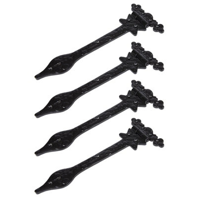 Hammer & Tongs Ornate T-Hinge - W310mm - Black - Pack of 4