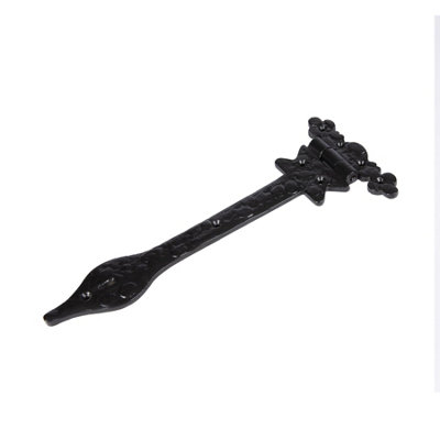 Hammer & Tongs - Ornate T-Hinge - W310mm - Black