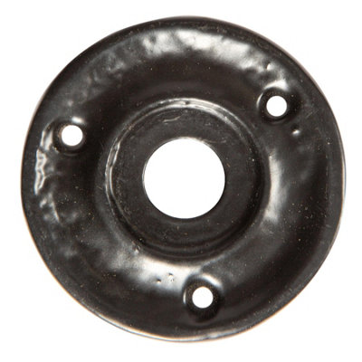 Hammer & Tongs - Oval Rim & Mortice Door Knob - W60mm - Black