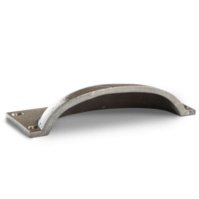 Hammer & Tongs Rectangular Cabinet Drawer Pull - W105mm x H50mm - Brass - Pack of 2