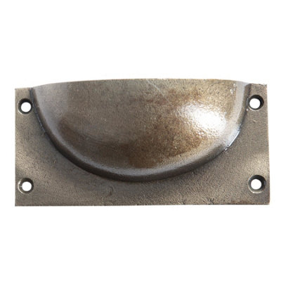 Hammer & Tongs Rectangular Cabinet Drawer Pull - W105mm x H50mm - Brass - Pack of 2