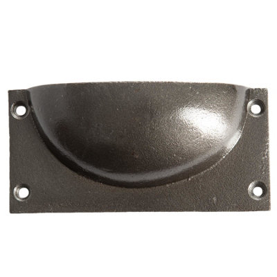 Hammer & Tongs Rectangular Cabinet Drawer Pull - W105mm x H50mm - Raw - Pack of 4