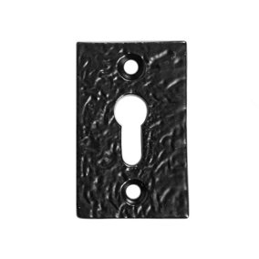 Hammer & Tongs - Rectangular Escutcheon Plate - W30mm x H50mm - Black