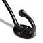 Hammer & Tongs - Rounded Hat & Coat Hook - W35mm x H125mm - Black