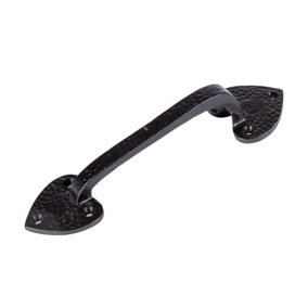 Hammer & Tongs - Rustic Arrowhead Door Handle - H205mm - Black