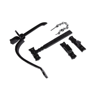 Hammer & Tongs Rustic Suffolk Latch - H240mm - Black