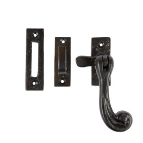 Hammer & Tongs - Rustic Window Fastener - Right Handed - W45mm x H110mm - Black