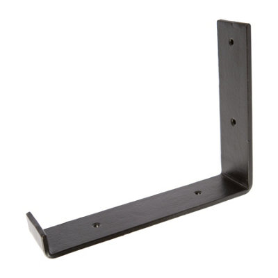 Hammer & Tongs Scaffold Board Iron Shelf Bracket - D235mm - Black