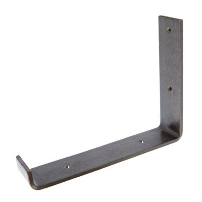 2 Pack - Hook Brackets, Hook Iron Shelf Brackets, J Bracket, Metal Shelf  Bracket, Industrial Shelf Bracket, Modern Shelf Bracket