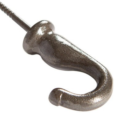 Hammer & Tongs Screw Hook - W20mm x H35mm - Raw