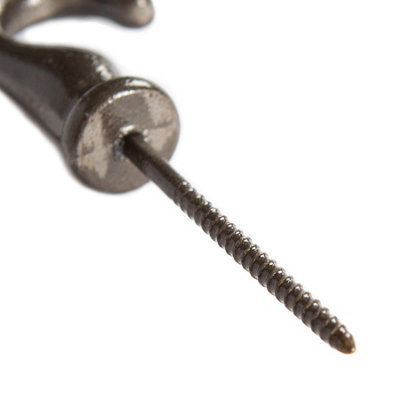 Hammer & Tongs Screw Hook - W20mm x H35mm - Raw