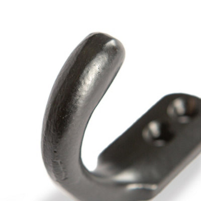 Hammer & Tongs Single Coat Hook - W20mm x H55mm - Black