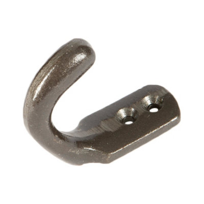 Hammer & Tongs Single Coat Hook - W20mm x H55mm - Raw