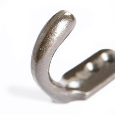 Hammer & Tongs Single Coat Hook - W20mm x H55mm - Raw