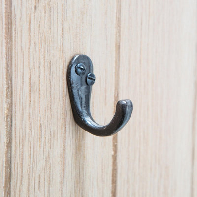 Hammer & Tongs Single Robe Hook - W20mm x H45mm - Raw