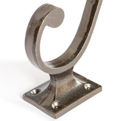 Hammer & Tongs Square Back Hat & Coat Hook - W35mm x H105mm - Raw