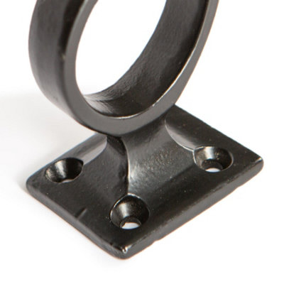 Hammer & Tongs Square Back Hat & Coat Hook - W35mm x H80mm - Black