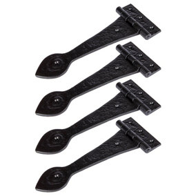 Hammer & Tongs Traditional T-Hinge - W245mm - Black - Pack of 4
