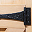Hammer & Tongs - Traditional T-Hinge - W245mm - Black