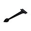 Hammer & Tongs Traditional T-Hinge - W290mm - Black - Pack of 2