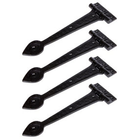 Hammer & Tongs Traditional T-Hinge - W290mm - Black - Pack of 4