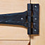 Hammer & Tongs - Traditional T-Hinge - W290mm - Black