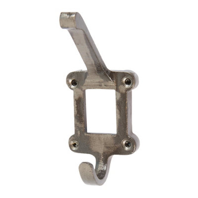 Hammer & Tongs Window Back Hat & Coat Hook - W50mm x H110mm - Raw