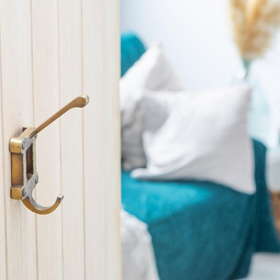 Hammer & Tongs Window Back Hat & Coat Hook - W50mm x H110mm - Raw