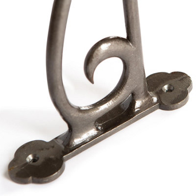 Hammer & Tongs Wrought Iron Hanging Basket Hook - H145mm - Raw