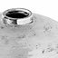 Hammered Astral Vase - Ceramic - L39 x W39 x H38 cm - Silver