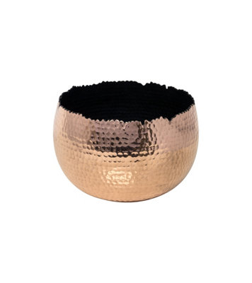 Hammered Bowl Copper/Black 19Cm