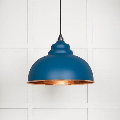 Hammered Copper Harborne Pendant in Upstream