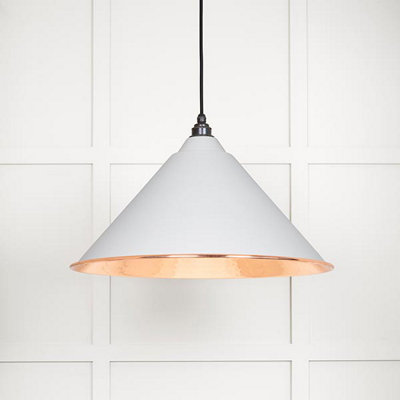 Hammered Copper Hockley Pendant in Flock