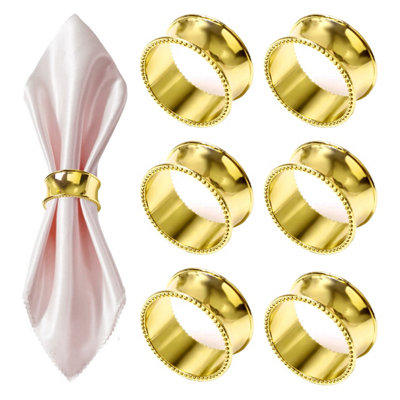 Gold napkin rings on sale bulk