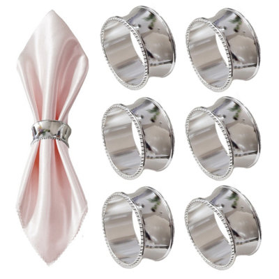 Solid silver hot sale napkin rings