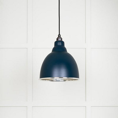 Hammered Nickel Brindley Pendant in Dusk