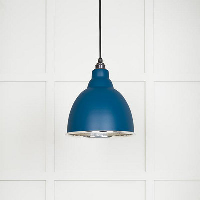 Hammered Nickel Brindley Pendant in Upstream