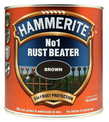 Hammerite 5092810 No.1 Rust Beater Paint Dark Brown 250ml HMMNO1DB250