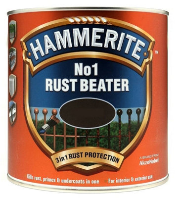Hammerite 5092810 No.1 Rust Beater Paint Dark Brown 250ml HMMNO1DB250